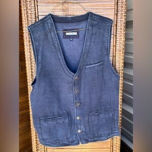 32 BAR BLUES BOSS JACK WOVEN PIQUE VEST